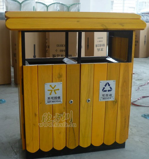 鋼木垃圾桶防腐木和普通木條有哪些區別？